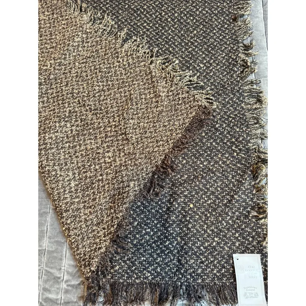 The Weave O’the Irish Tapestries Wool Throw Blanket Handcrafted In Ireland VTG